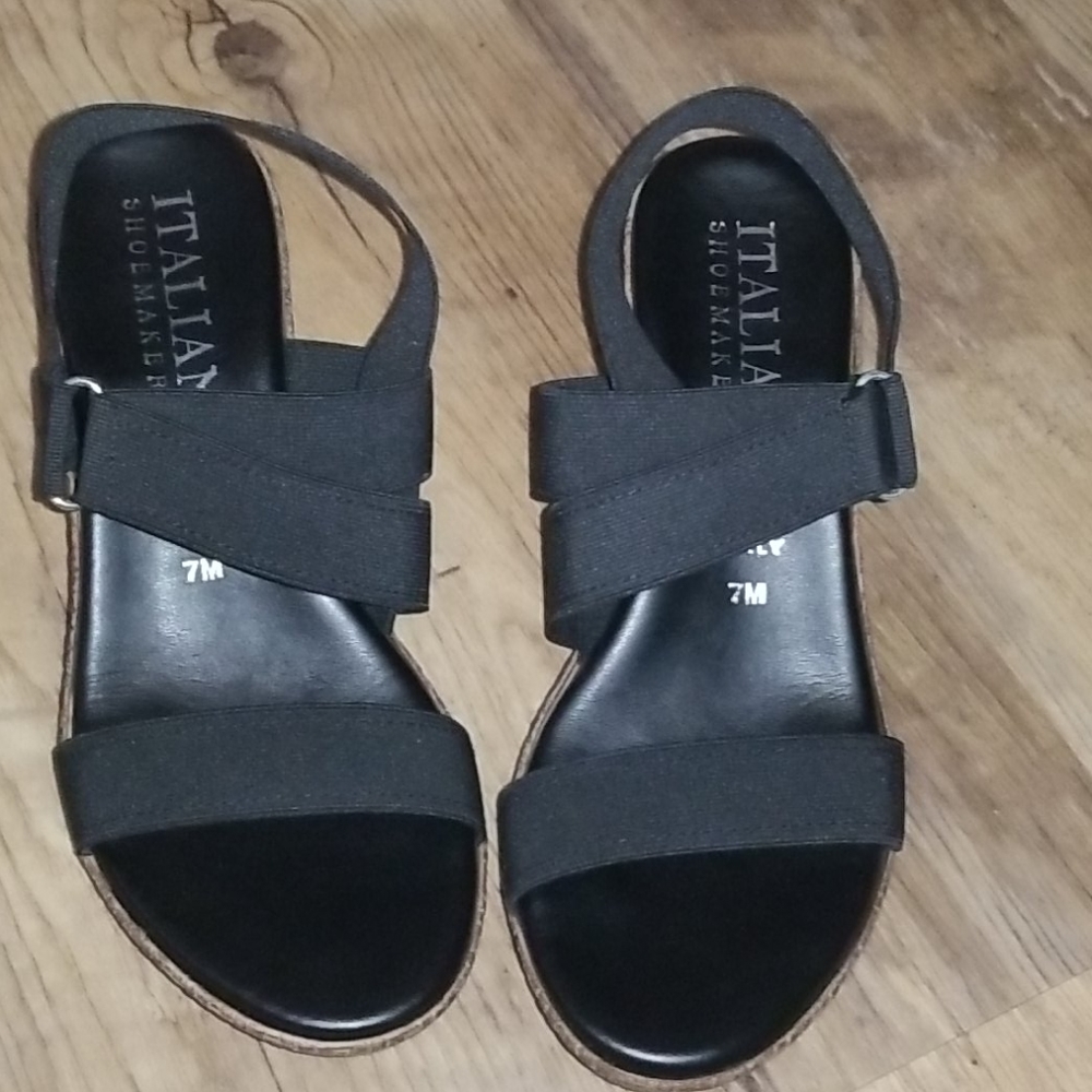 Wedge high heel sandals